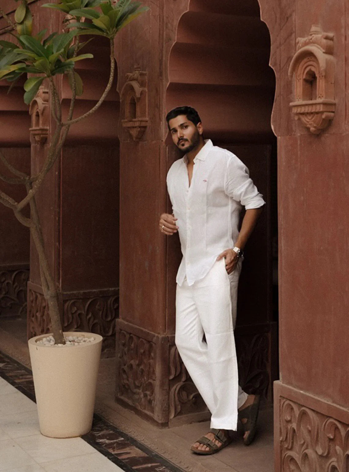 White Linen Shirt